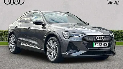 Grey Used 2022 Audi e-tron Sportback Black Edition SUV | £27,900 (Fair price)
