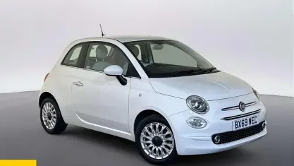 Used Fiat 500 Lounge 69 HP (50 kW) 2019 White Hatchback