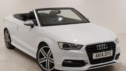 Used Audi A3 Cabriolet S-Line 150 HP (110 kW) 2014 White Cabriolet