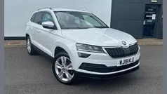 Moon white metallic Used 2019 Skoda Karoq SE L SUV | £15,400 (Good price)