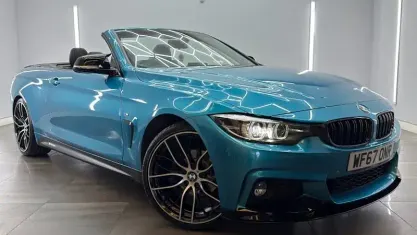 Used BMW 420 M Sport 184 HP (135 kW) 2017 Blue Cabriolet