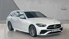 White Used 2023 Mercedes C200 AMG Line Premium Estate | £31,510 (Fair price)