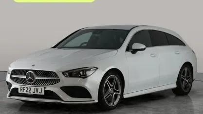 Used Mercedes CLA200 AMG line 163 HP (119 kW) 2022 White Coupe