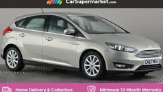 Silver Used 2017 Ford Focus Titanium Hatchback | £7,697 (Fair price)