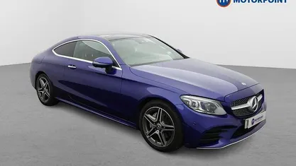 Used Mercedes C200 AMG Line Premium Plus 184 HP (135 kW) 2020 Blue Coupe