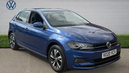 Used VW Polo SE 95 HP (69 kW) 2020 Blue Hatchback