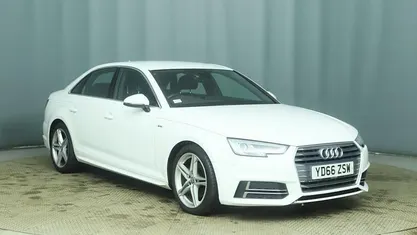 White Used 2016 Audi A4 S-Line Sedan | £10,990 (Fair price)