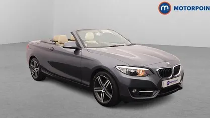Used BMW 218 Sport Line 136 HP (100 kW) 2017 Grey Cabriolet