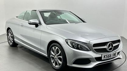 Używany Mercedes C220 170 KM (125 kW) 2017 Srebrny Kabriolet