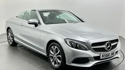 Used Mercedes C220 170 HP (125 kW) 2017 Silver Cabriolet