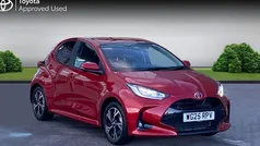 Scarlet flare Used 2025 Toyota Yaris Hybrid Design Hatchback | £20,490 (Super price)