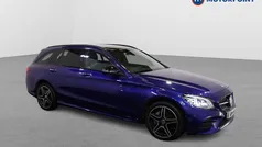 Blue Used 2021 Mercedes C300e AMG line Estate | £24,899 (Fair price)