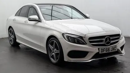 White Used 2016 Mercedes C220 AMG Line Premium Plus Sedan | £14,350 (Fair price)