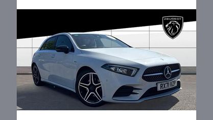 Used Mercedes A200 AMG Line Premium 163 HP (119 kW) 2021 White Hatchback