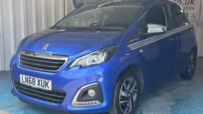 Used Peugeot 108 Collection 72 HP (52 kW) 2018 Blue Hatchback