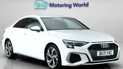 Used Audi A3 S-Line 150 HP (110 kW) 2021 White Sedan