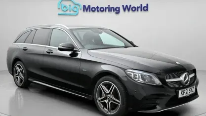Used Mercedes C300e AMG line 320 HP (235 kW) 2021 Black Estate