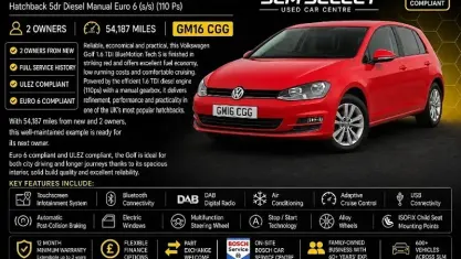 Usado VW Golf VII S 110 HP (80 kW) 2016 Citadino