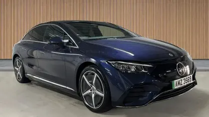 Used Mercedes EQE300 AMG Line Premium 180 kW (245 HP) 2023 Sodalite blue  metallic finish Sedan
