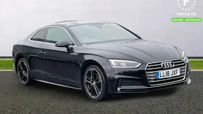 Used Audi A5 S-Line 190 HP (139 kW) 2018 Black Coupe