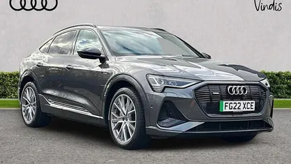 Grey Used 2022 Audi e-tron Sportback Black Edition SUV | £27,900 (Fair price)