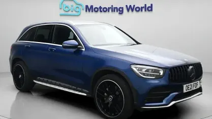 Used Mercedes GLC300 AMG line 258 HP (189 kW) 2021 Blue SUV
