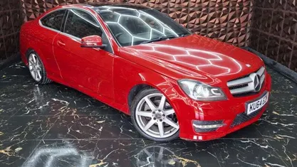 Used Mercedes C220 Sport Edition 170 HP (125 kW) 2014 Red Coupe