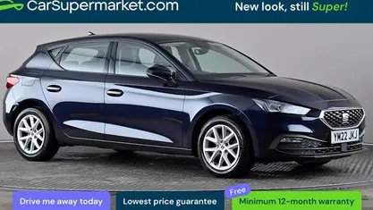 Used Seat Leon SE 110 HP (80 kW) 2022 Blue Hatchback
