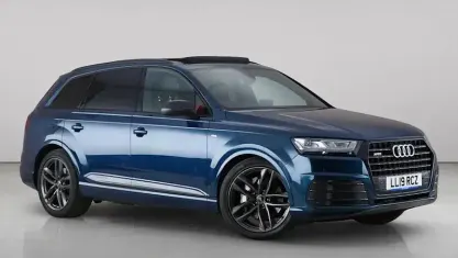 Used Audi Q7 Black Edition 286 HP (210 kW) 2019 Blue SUV