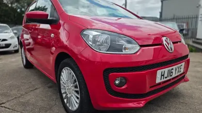 Used VW up! high up! 75 HP (55 kW) 2016 Red Hatchback
