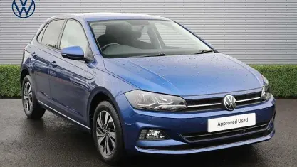 Used VW Polo Match 95 HP (69 kW) 2021 Blue Hatchback
