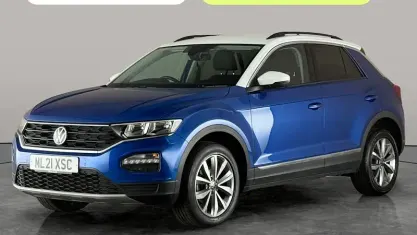Used VW T-Roc Design 110 HP (80 kW) 2021 Blue SUV