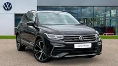 Deep black pearlescent Used 2023 VW Tiguan R-line SUV | £29,355 (Fair price)