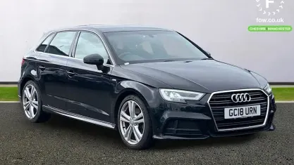 Usado Audi A3 Sportback S-Line 190 HP (139 kW) 2018 Preto Citadino