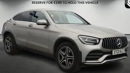 Used Mercedes GLC43 AMG AMG 390 HP (286 kW) 2019 Mojave silver Coupe
