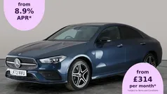 Blue Used 2022 Mercedes CLA250e AMG Line Premium Sedan | £23,276 (Fair price)