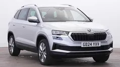 Brilliant silver metallic Used 2024 Skoda Karoq SE L SUV | £19,995 (Fair price)