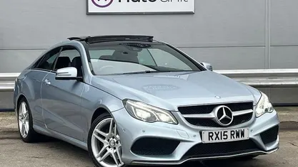 Silver Used 2015 Mercedes E200 AMG line Coupe | £11,590 (Fair price)