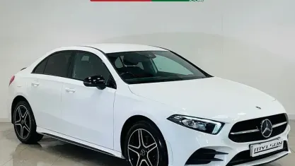 Used Mercedes A250 AMG line 218 HP (160 kW) 2022 White Sedan