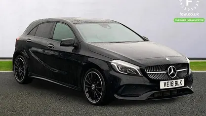 Used Mercedes A200 AMG Line Premium Plus 136 HP (100 kW) 2018 Black Hatchback
