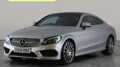 Begagnad Mercedes C220 AMG Line Premium 170 HK (125 kW) 2018 Silver Sportkupé