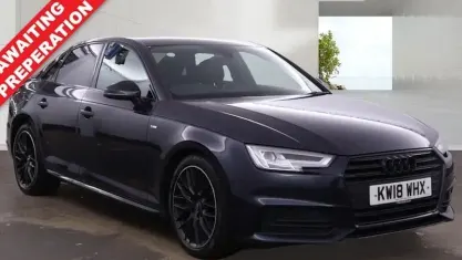 Used Audi A4 Black Edition 190 HP (139 kW) 2018 Blue Sedan
