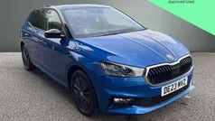 Race blue metallic black body / magic pearl effect roof Used 2023 Skoda Fabia Colour Edition Hatchback | £15,695 (Fair price)