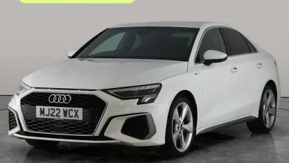 Used Audi A3 S-Line 110 HP (80 kW) 2022 White Sedan