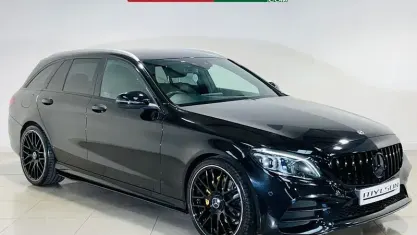 Used Mercedes C220 AMG line 194 HP (142 kW) 2019 Black Estate