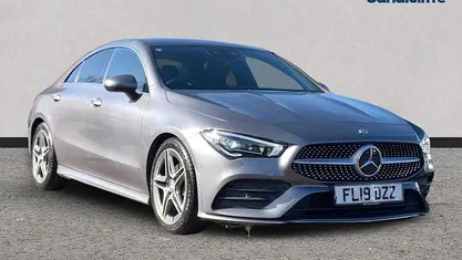 Used Mercedes CLA180 AMG Line Premium Plus 136 HP (100 kW) 2022 Metallic mountain grey Sedan