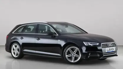 Used Audi A4 S-Line 150 HP (110 kW) 2018 Black Estate