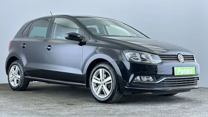Used VW Polo Match 90 HP (66 kW) 2016 Black Hatchback