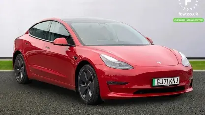 Used Tesla Model 3 Long Range AWD 366 kW (498 HP) 2021 Red Sedan