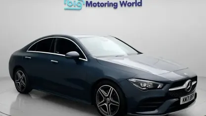 Used Mercedes CLA220 AMG Line Premium 190 HP (139 kW) 2021 Blue Coupe